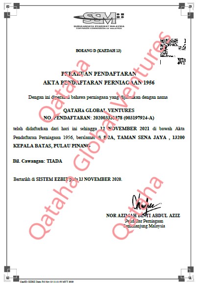 Lesen Perniagaan Qataha